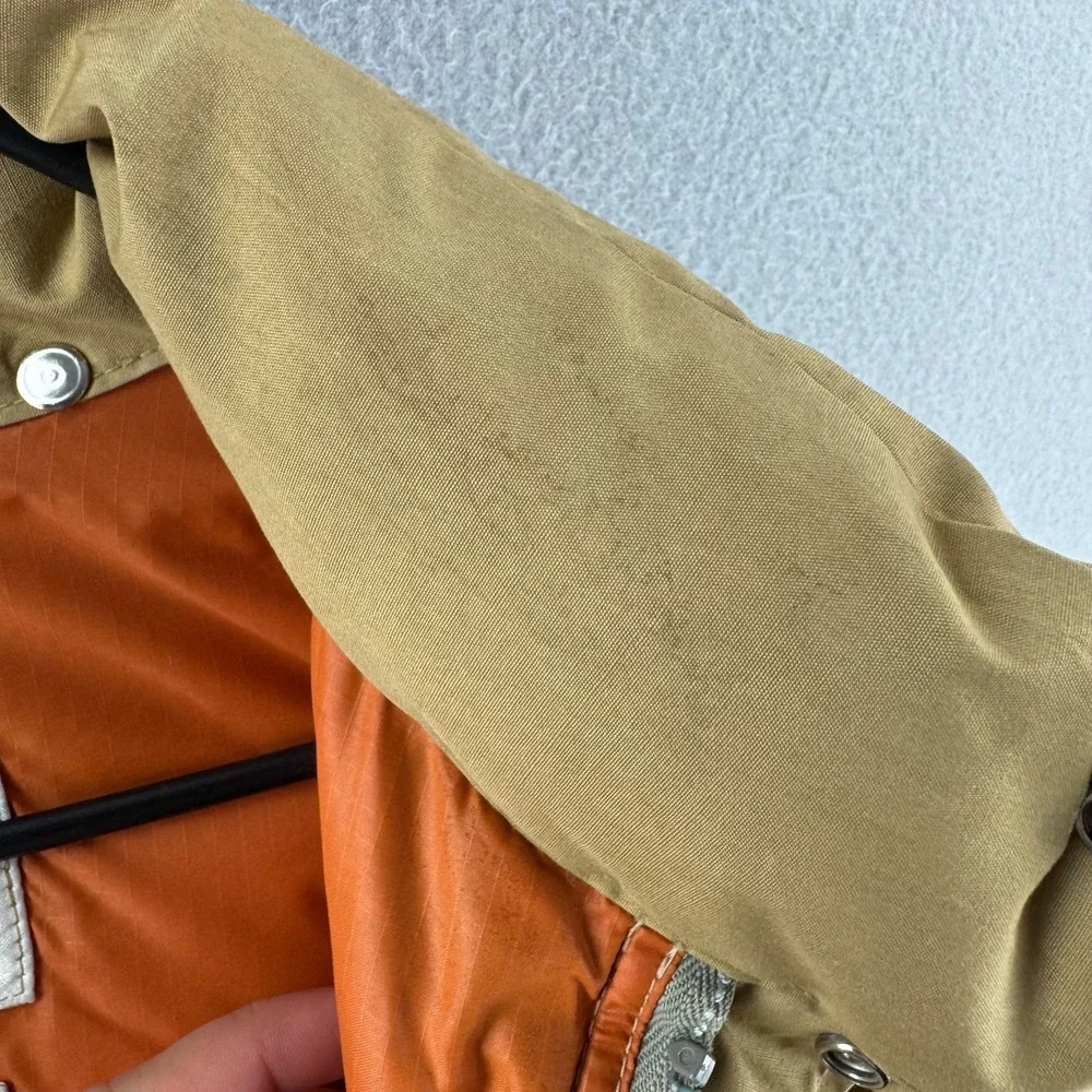 Vintage‎ The North Face Goose Down Jacket Mens Small Tan Puffer Made in USA 80s
